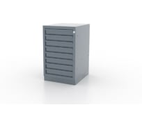 Тумба верстачная Ferrum с 8 ящиками с напр. на развернутом подшипнике 600х500х820мм - серый 01.408L-9007