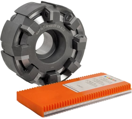 Фреза торцевая Русский Инструмент 100 с мех. кр. 5гр.пл. PN..110408 Z=8 dпос=32 ГОСТ 26595-85 ri.298.46 1