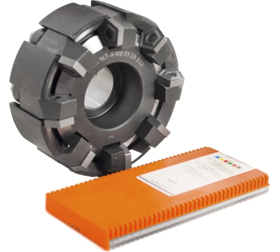 Фреза торцевая Русский Инструмент 100 с мех. кр. 5гр.пл. PN..110408 Z=8 dпос=32 ГОСТ 26595-85 ri.298.47 1