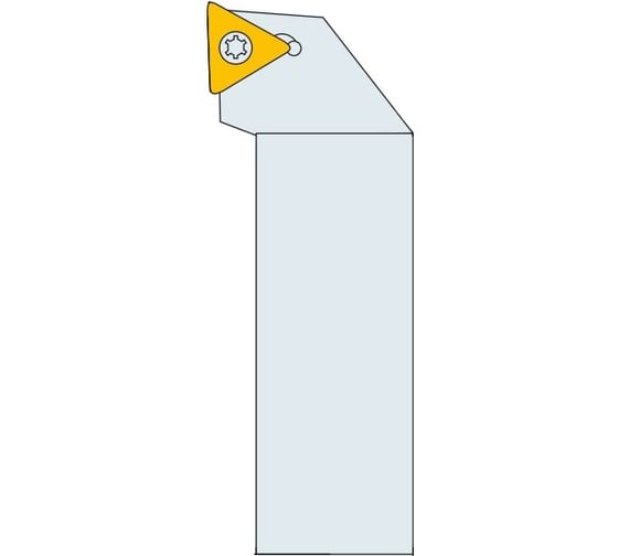 Резец Русский Инструмент проходной с трехгранной пластиной 12х12х100 STGCR 1212 H11 ri.431.20 1