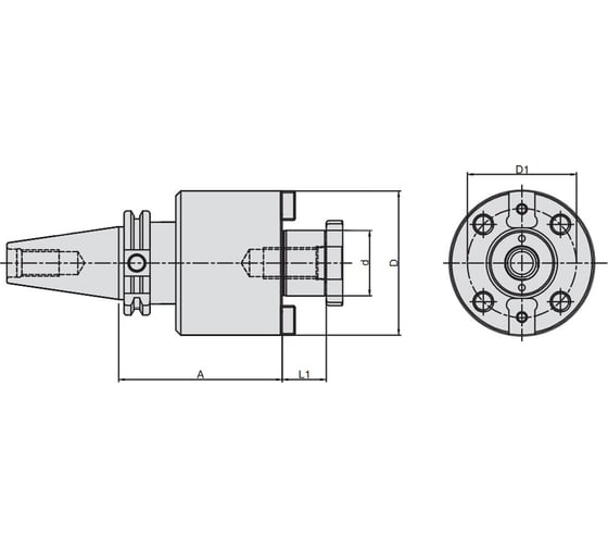 Оправка для насадных фрез BILZ WSMH/32-100/SK50