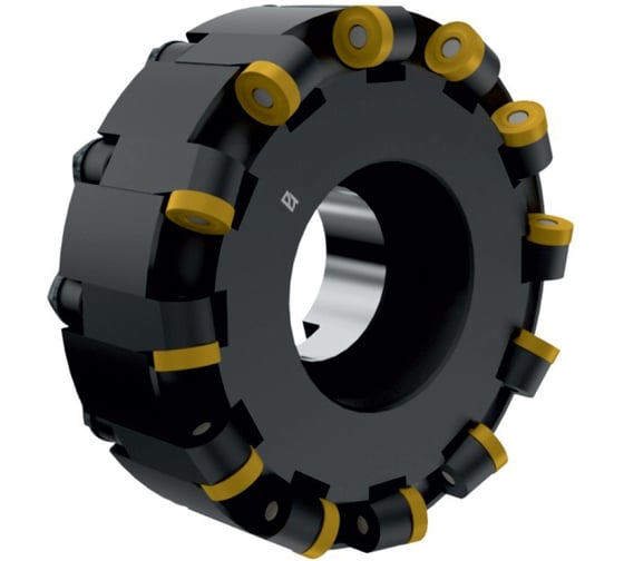 Фреза торцовая Русский Инструмент 125 с механическим креплением круглых пластин RN.. 150400 Z=12 dпос=40мм левая AF100-L125.07.12.B40 (2214-0425) ГОСТ 26595-85 ri.296.9 1