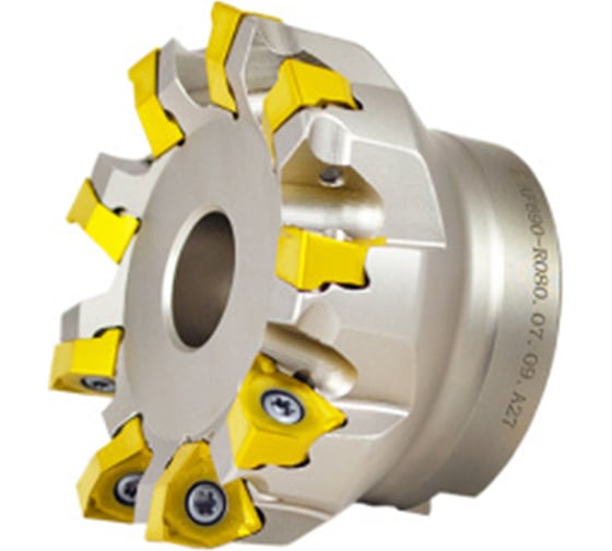 Фреза торцовая 80 с механическим креплением 6гр пл-н XNHU 0806 Z=9 dпос=27мм AF690-R080.07.09.A27 Русский Инструмент ri.195.365 1