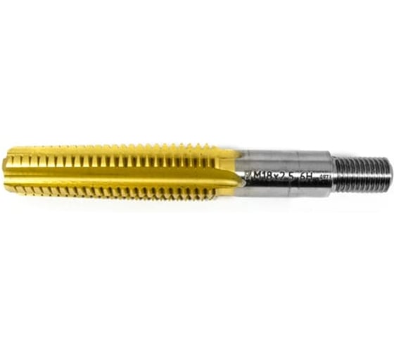 Оголовок метчика гаечного Русский Инструмент М18х2.5 6H Р6М5(M2) TiN NTT90018250 ri.468.169 1