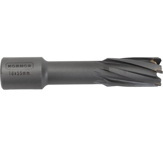 Сверло корончатое TCT (18х55 мм; Weldon 19) KORNOR 10750018 1