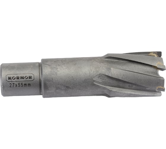 Сверло корончатое TCT (27х55 мм; Weldon 19) KORNOR 10750027 1