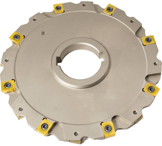 Фреза трехсторонняя Русский Инструмент 160х9х40 с механическим креплением 4гранных пластин с тангенциальным креплением ZNHX T4 Z=16 (2х8) AS490-160.09.08.D40 ri.181.294 1