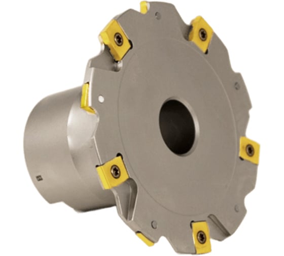 Фреза трехсторонняя Русский Инструмент 80х6х22 с механическим креплением 4гранных пластин с тангенциальным креплением ZNHX 03 Z=10 (2х5) с фланцем AS490-R080.06.05.A22 ri.181.321 1