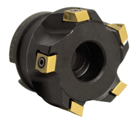 Фреза торцовая Русский Инструмент 50 с механическим креплением тангенциально расположенных 4гранных пластин LNHQ 0904 Z=5 dпос=22мм AF590-R050.09.05.A22 NOX ri.195.309 1