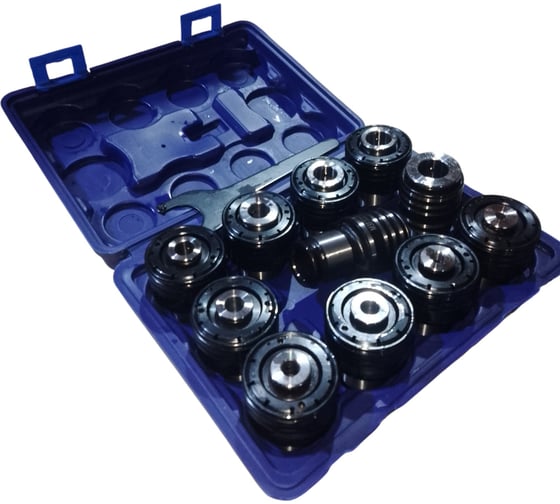 Набор резьбонарезных вставок Partner DIN-TC820 11шт (DIN371: М5-6, М8, М10; DIN376: М12, М14, М16, М18, М20, М22-24, М27, М30) с предохранительной муфтой для машинных метчиков 892700 1