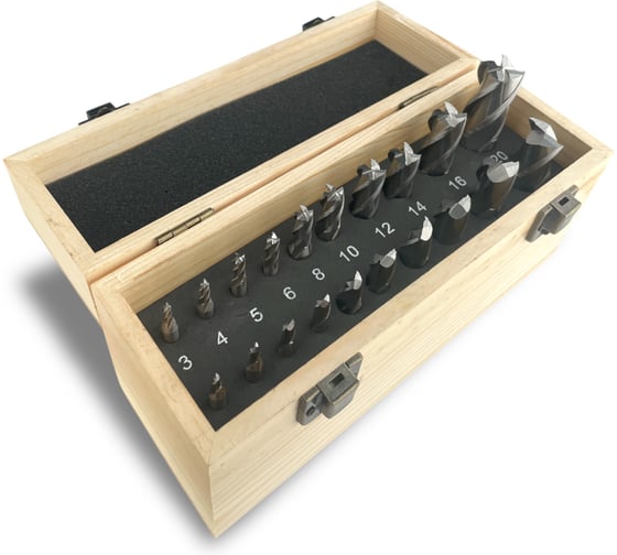 Набор фрез концевых MetalMaster HSS (20 шт) 23529 1