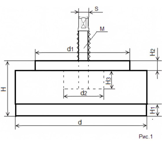 Виброопора регулируемая S78-7 (1.5 т; 120 мм; М16x130) TLX 65127