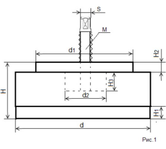 Виброопора регулируемая S78-7 (2.5 т; 160 мм; М18x130) TLX 65185