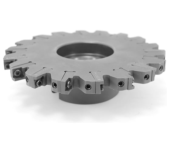 Фреза трехсторонняя 160х12-14х40 с механическим креплением 4гр пл-н SPMT 09T308 Z=18 (2х9) с фланцем AS290-R160.1214.09.B40 Русский Инструмент ri.181.68 1