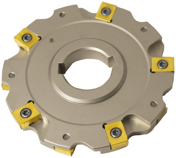 Фреза трехсторонняя 125х4х40 с механическим креплением 4гр пл-н с тан. креплением ZNHX 02 Z=14 (2х7) AS490-125.04.07.D40 Русский Инструмент ri.181.279 1