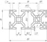 Профиль конструкционный АЛТЕРВИА 30X60, паз 8 A12306008X700 5
