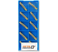 Набор сменных пластин MetalMaster по стали для токарных резцов TiN MGMN300 (10 шт) 23524