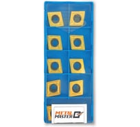Набор сменных пластин MetalMaster по стали для токарных резцов TiN CCMT120408 (10 шт) 23502