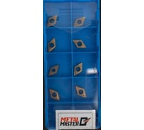 Набор сменных пластин MetalMaster по стали для токарных резцов TiN DCMT070204 (10 шт) 23504