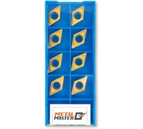Набор сменных пластин MetalMaster по стали для токарных резцов TiN DCMT11T304 (10 шт) 23506