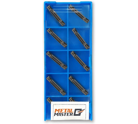 Набор сменных пластин MetalMaster по нержавеющей стали для токарных резцов TiAlN MGMN300 (10 шт) 23525 1