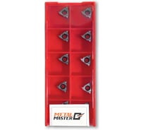 Набор сменных пластин MetalMaster по нержавеющей стали для токарных резцов TiAlN 11ER A60 (10 шт) 23519