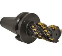 Фреза торцово-цилиндрическая Русский Инструмент 63x100x260 кукуруза с механическим креплением 4гранных пластин APKT 11T304 Z=4 к/х конус 7:24 50 тип J СОЖ AH290-R063.100.04.BT ri.300.150