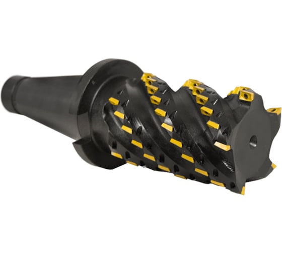 Фреза торцово-цилиндрическая Русский Инструмент 80x80x245 кукуруза с механическим креплением 4гранных пластин APKT 11T304 Z=5 к/х исп1 конус 7:24 50 AH290-R080.080.05.K50 NOX ri.300.181 1