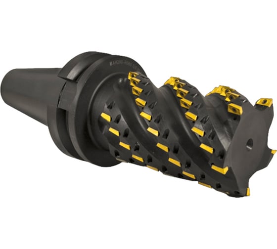 Фреза торцово-цилиндрическая Русский Инструмент 80x120x280 кукуруза с механическим креплением 4гранных пластин APKT 11T304 Z=5 к/х конус 7:24 50 тип J СОЖ AH290-R080.120.05.BT ri.300.152 1