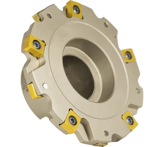 Фреза трехсторонняя Русский Инструмент 125х12х40 с механическим креплением 4гранных пластин с тангенциальным креплением ZNHX 06 Z=10 (2х5) с фланцем AS490-R125.12.05.B40 ri.181.341 1