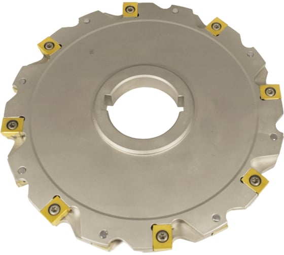 Фреза трехсторонняя Русский Инструмент 200х12х50 с механическим креплением 4гранных пластин с тангенциальным креплением ZNHX 06 Z=16 (2х8) AS490-200.12.08.D50 ri.181.306 1