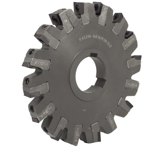 Фреза трехсторонняя Русский Инструмент 160х16-19х40 с механическим креплением 4гранных пластин SPMT 120408 Z=16 (2х8) AS290-160.1619.08.D40 NOX ri.181.187 1