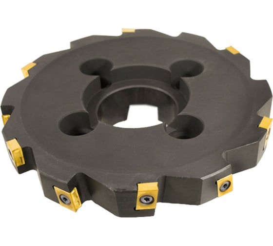 Фреза трехсторонняя Русский Инструмент 200х25х60 с механическим креплением тангенциально расположенных 4гранных пластин CNHQ 1606 Z=12 (2х6) с фланцем AS390-R200.25.06.C60 NOX r ri.181.229 1