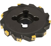 Фреза трехсторонняя Русский Инструмент 160х16х40 с механическим креплением тангенциально расположенных 4гранных пластин CNHQ 1005 Z=12 (2х6) с фланцем AS390-R160.16.06.C40 NOX r ri.181.222