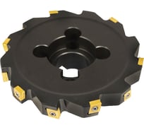 Фреза трехсторонняя Русский Инструмент 160х20х40 с механическим креплением тангенциально расположенных 4гранных пластин CNHQ 1311 Z=12 (2х6) с фланцем AS390-R160.20.06.C40 NOX r ri.181.224