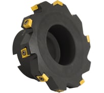 Фреза трехсторонняя Русский Инструмент 125х16х40 с механическим креплением тангенциально расположенных 4гранных пластин CNHQ 1005 Z=10 (2х5) с фланцем AS390-R125.16.05.B40 NOX r ri.181.220