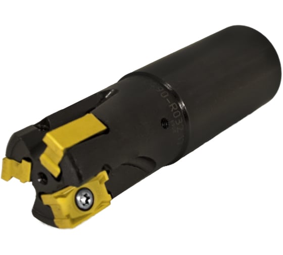 Фреза концевая Русский Инструмент 32 с механическим креплением 4гр пл-н LNKX 17T6 Z=3 ц/х=32 СОЖ AE490-R032.17.03.d32.C NOX ri.193.225 1