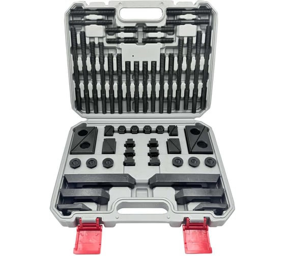 Набор станочного крепежа и прижимов TORNERI из 58 предметов, Т-образный паз 13.7 мм, М12 Т028345 1