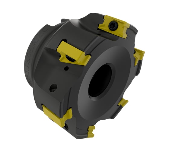 Фреза торцовая Русский Инструмент 50 с механическим креплением 4гранных пластин LNKX 1204 Z=4 dпос=22мм СОЖ AF490-R050.12.04.A22.C NOX ri.195.291 1