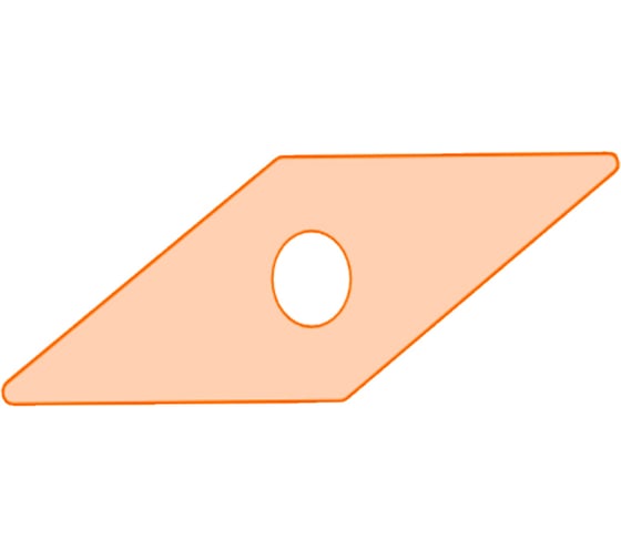 Сменная твердосплавная токарная пластина YG-1 VBMT110304-MF-YG2025 22002807 1