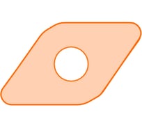 Сменная твердосплавная токарная пластина YG-1 DCMT070204-UF-YG211 22001909