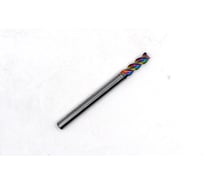 Фреза концевая твердосплавная KORNOR 4х10х50 Z3 ц/х-4мм HRC55 DLC по алюминию (плоский торец) 56104100503