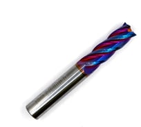 Фреза концевая твердосплавная KORNOR 14х45х100 Z4 ц/х-14мм HRC65 NaNo (плоский торец) 65114451004