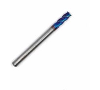 Фреза концевая твердосплавная KORNOR 4х10х50 Z4 ц/х-4мм HRC65 NaNo (плоский торец) 65104100504