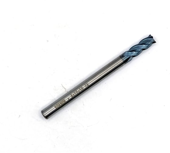 Фреза концевая твердосплавная KORNOR 4х10х50 Z4 ц/х-4мм HRC45 AlTiN (плоский торец) 45104100504 1