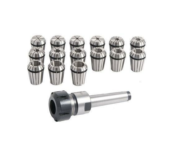 Патрон цанговый MK2/M10/ER25 с комплектом цанг (15 шт; 1-16 мм) Optimum 3352052 1