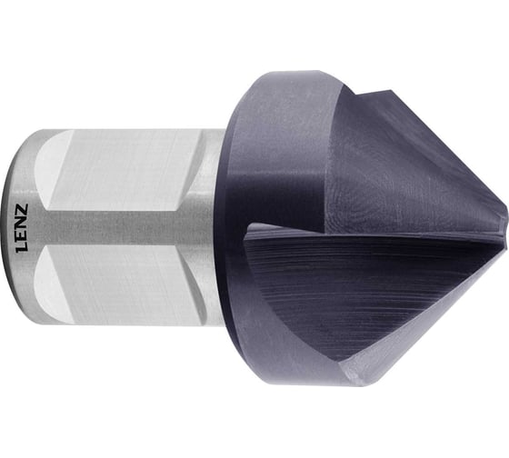 Зенковка LENZ HSS-XE с покрытием, 90, 30 мм, Weldon 19 LZSK-030 F 1