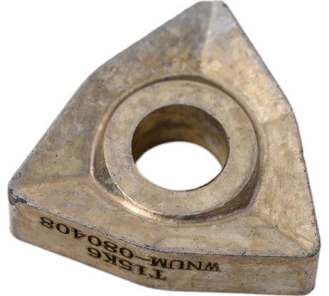 Пластина WNUM-080408 02114 Т15К6/YT15 трёхгранная ломаная со стружколомом CNIC 54545