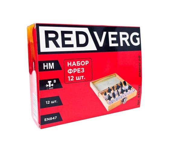 Набор фрез 12 шт REDVERG 6662402