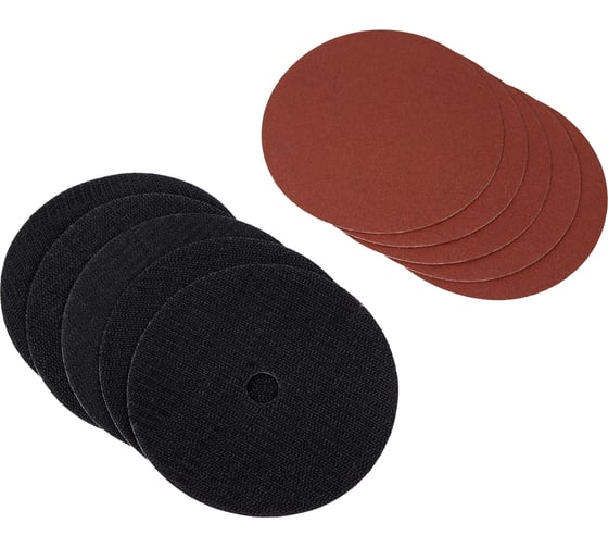 Шлифовальные круги на липучке 125 мм K120 для ленточно-шлифовального станка (5 шт.) Scheppach 3903301705